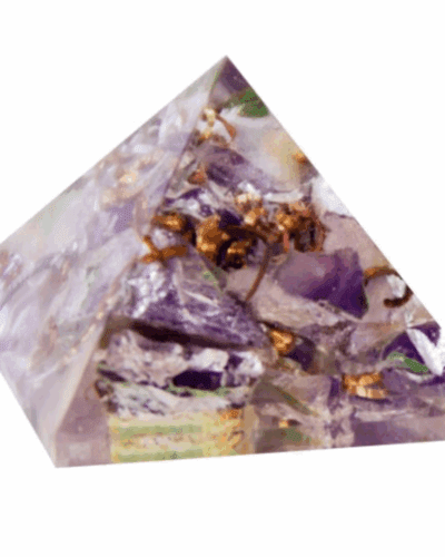 Amethyst Orgone Resin Pyramid