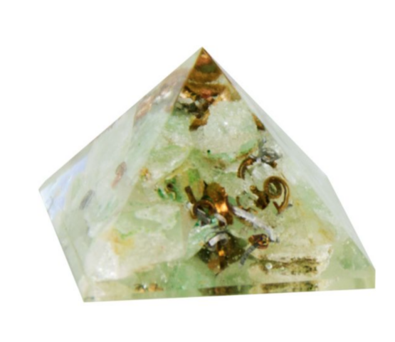 Green Aventurine Orgone Resin Pyramid