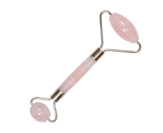 Rose Quartz Crystal Facial Roller - Double Sided